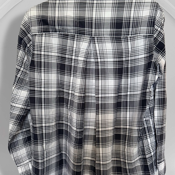 Frank & Eileen - Grayson Black and White Plaid Women’s Shirt - Picture 2 of 6